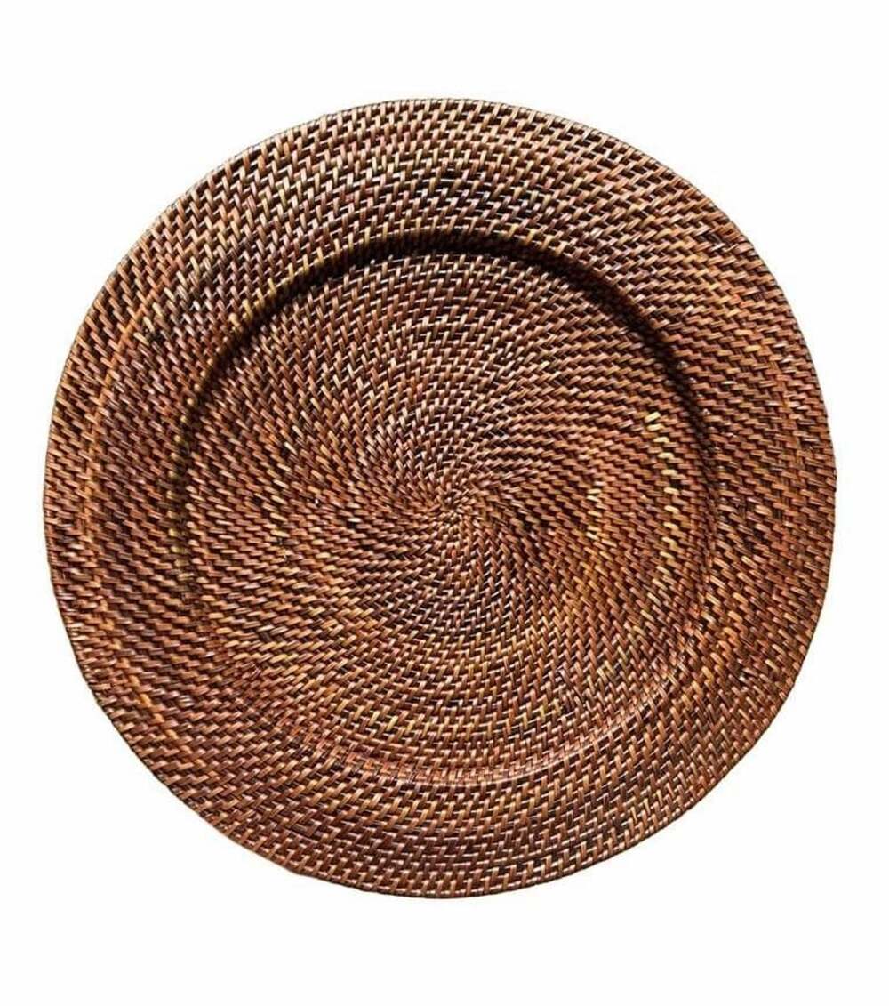 Williams Sonoma Hand-Woven Nito Charger Plate Set of 5